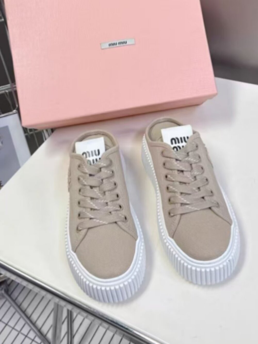 Miu Miu Platform Mule Sneakers | Size 37 (US 7)